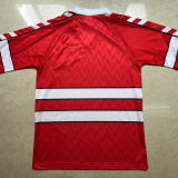 1988 Denmark Home Red Retro Soccer Jersey