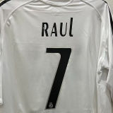 2005/06 RM White Home Retro Long Sleeve Soccer Jersey