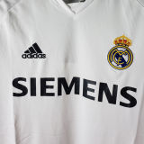 2005/06 RM White Home Retro Long Sleeve Soccer Jersey
