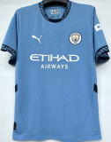 2024/25 Man City 1:1 Quality Home Blue Fans Soccer Jersey