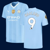 2024/25 Man City 1:1 Quality Home Blue Fans Soccer Jersey