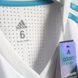 2017/18 RM Home White Retro Player Version Long Sleeve Jersey 球员版带胸前章