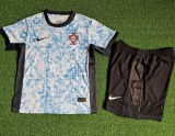 2024/25 Portugal Away White Player Version Kids Jersey 球员版童装