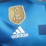 2017/18 RM Third Retro Player Version Long Sleeve Soccer Jersey 球员版带胸前章