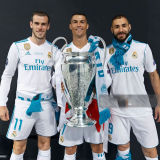 2017/18 RM Home White Retro Player Version Soccer Jersey 球员版带胸前章