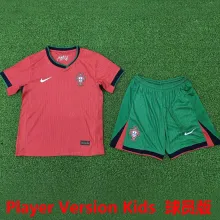 2024/25 Portugal Home Player Version Kids Jersey 球员版童装