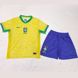 2024/25 Brazil Home Yellow Player Version Kids Jersey 球员版童装