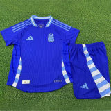 2024/25 Argentina Away Blue Player Version Kids Jersey 球员版童装