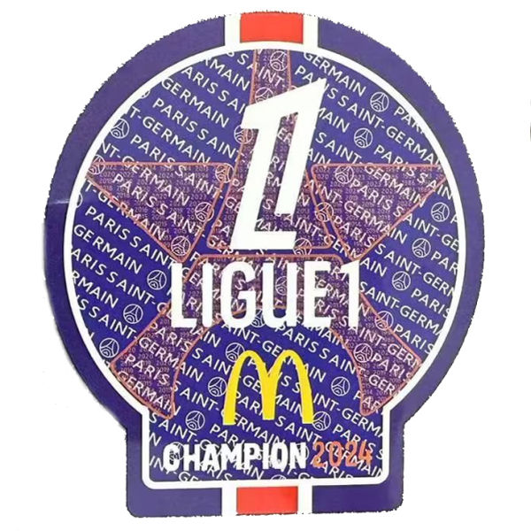 Ligue 1 CHAMPION Patch 2024 法甲冠军章 You can buy it alone OR tell us which jersey to print it on You can buy it alone OR tell us which jersey to print it on