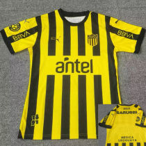 2024/25 Atletico Penarol Home Fans Soccer Jersey 背后上下都有广告