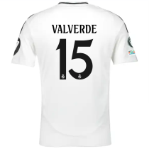 VALVERDE #15 RM 1:1 Quality Home Fans Jersey 2024/25 （UCL Font) ★★
