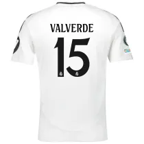 VALVERDE #15 RM 1:1 Quality Home Fans Jersey 2024/25 （UCL Font) ★★