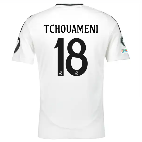 TCHOUAMENI #18 RM 1:1 Quality Home Fans Jersey 2024/25 （UCL Font) ★★