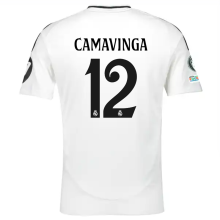 CAMAVINGA #12 RM 1:1 Quality Home Fans Jersey 2024/25 （UCL Font) ★★