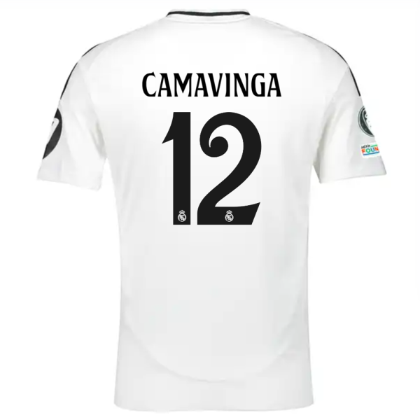 CAMAVINGA #12 RM 1:1 Quality Home Fans Jersey 2024/25 （UCL Font) ★★