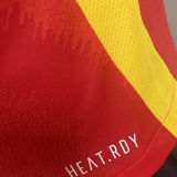 2024/25 Spain Home Red Player Version Soccer Jersey
