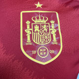 2024/25 Spain Home Red Player Version Soccer Jersey