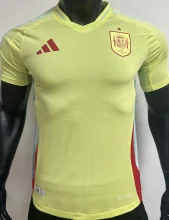 2024/25 Spain Away Yellow Player Version Soccer Jersey