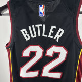 2024/25 Miami Heat BUTLER #22 Black Kids NBA Jersey