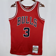 2016/17 Bulls WADE #3 Red Retro NBA Jerseys 热压