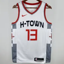 2020 Rockets HARDEN #13 White City Edition NBA Jerseys
