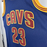 2011/12 Cleveland JAMES #23 Sapphire Blue Retro NBA Jerseys 热压