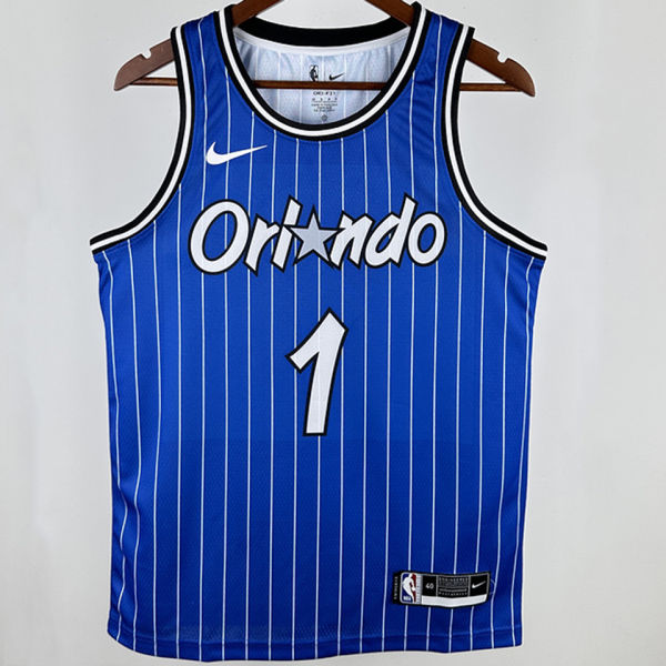 2019 Magic MCGRADY #1 Sapphire Blue Retro NBA Jerseys