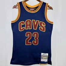 2011/12 Cleveland JAMES #23 Sapphire Blue Retro NBA Jerseys 热压