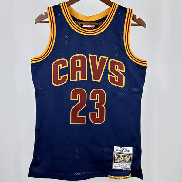 2011/12 Cleveland JAMES #23 Sapphire Blue Retro NBA Jerseys 热压