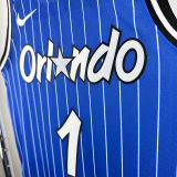 2019 Magic MCGRADY #1 Sapphire Blue Retro NBA Jerseys