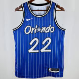 2019 Magic WAGNER #22 Royal Blue Retro NBA Jerseys