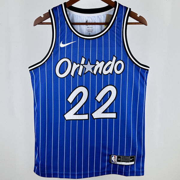 2019 Magic WAGNER #22 Royal Blue Retro NBA Jerseys