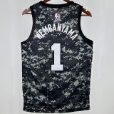 Spurs WEMBANYAMA #1 NBA Jerseys