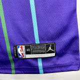 2020 Hornets BALL #1 Purple Retro NBA Jerseys