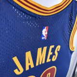 2011/12 Cleveland JAMES #23 Sapphire Blue Retro NBA Jerseys 热压