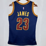 2011/12 Cleveland JAMES #23 Sapphire Blue Retro NBA Jerseys 热压