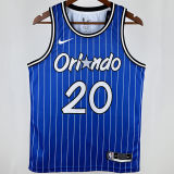 2019 Magic FULTZ #20 Royal Blue Retro NBA Jerseys
