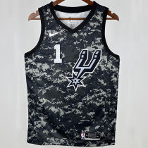 Spurs WEMBANYAMA #1 NBA Jerseys