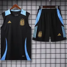 2024/25 Argentina Black Vest Training Jersey(A Set)