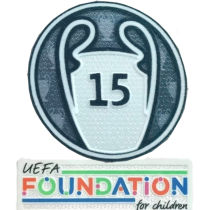 15 UEFA Champion League New Sleeve Patch 15字杯+ 公平条 (You can buy it alone OR tell us which jersey to print it on. )