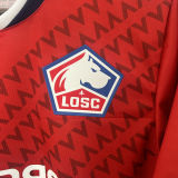 2024/25 Lille Home Red Fans Soccer Jersey