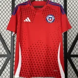 2024/25 Chile Home Red Fans Soccer Jersey