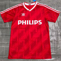 1987/88 P S V Home Red Retro Soccer Jersey