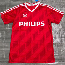 1987/88 P S V Home Red Retro Soccer Jersey