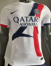 2024/25 PSG Away White Player Version Soccer Jersey