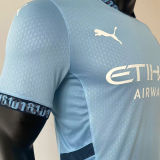 2024/25 Man City Home Blue Player Version Jersey
