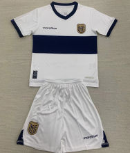 2024/25 Ecuador Away White Kids Soccer Jersey