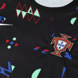 2025 Portugal Black Vest Training Jersey(A Set)