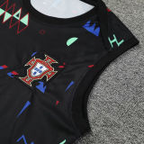 2025 Portugal Black Vest Training Jersey(A Set)