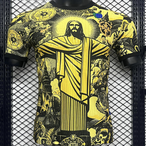 2024/25 Brazil Special Edition Yellow Player Version Soccer Jersey